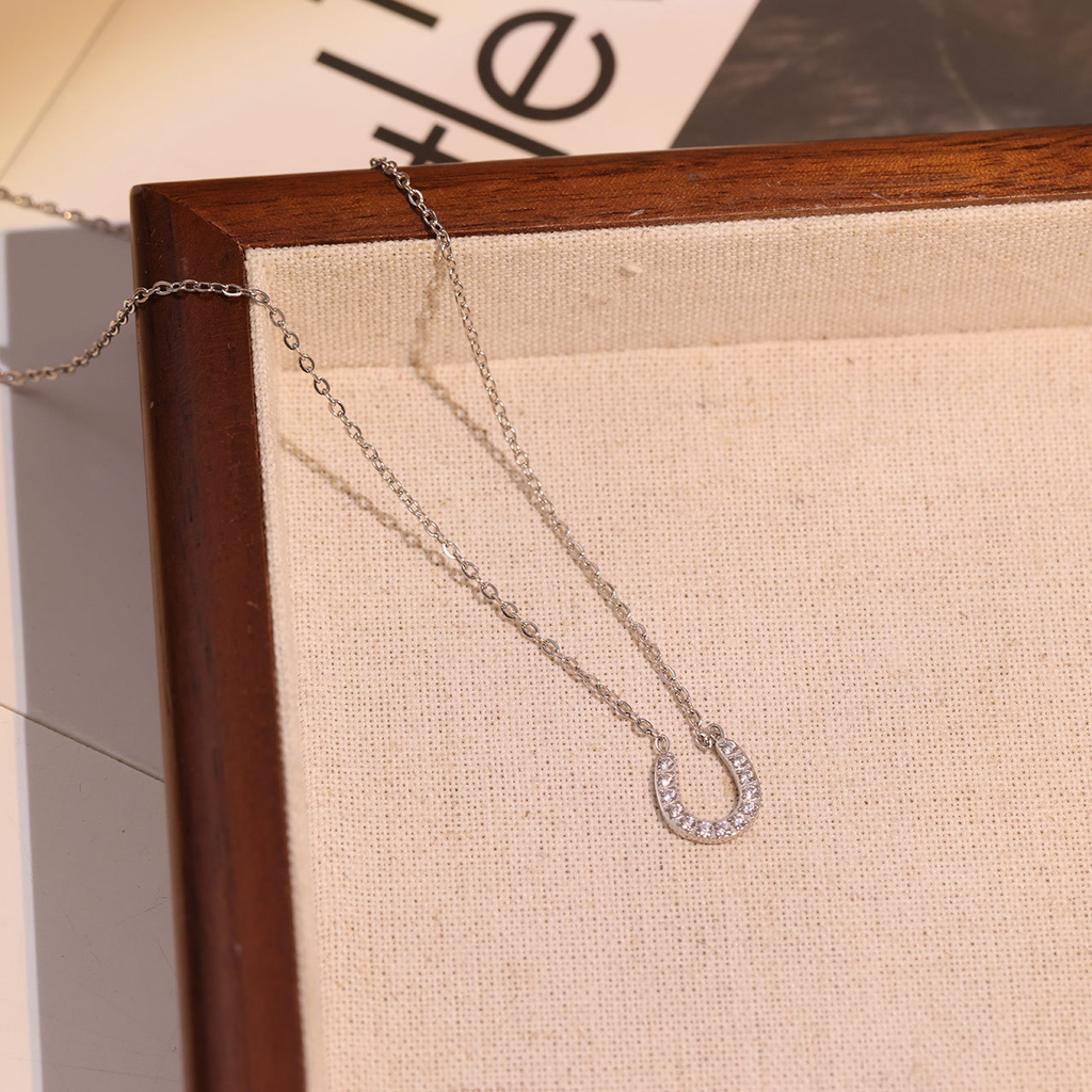 ホースシュー ストーンネックレス-N0006
